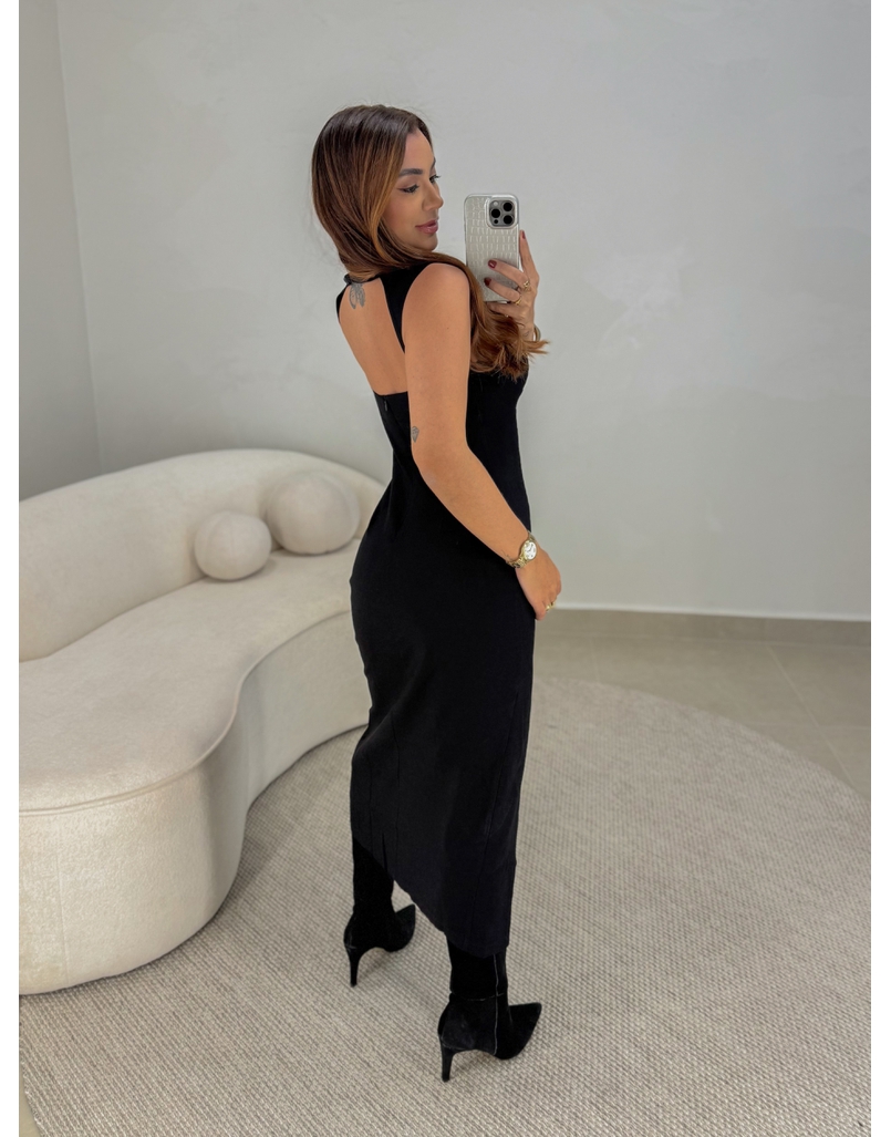 Vestido Midi Liliane Preto