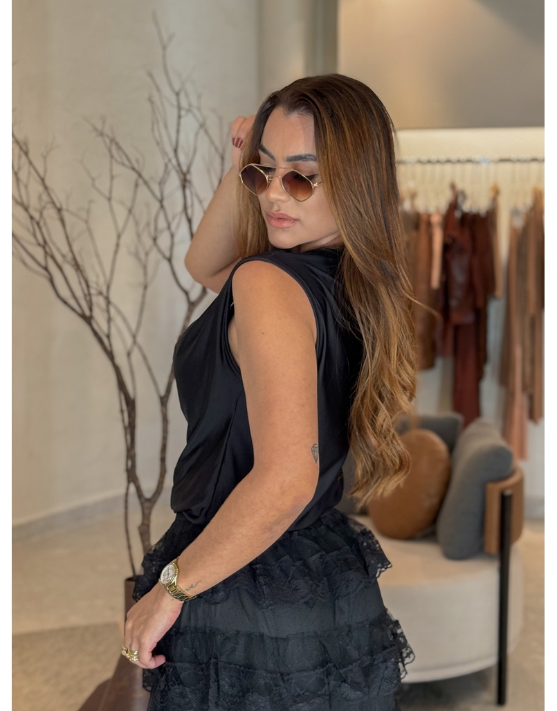 Blusa Gola Degage Preto