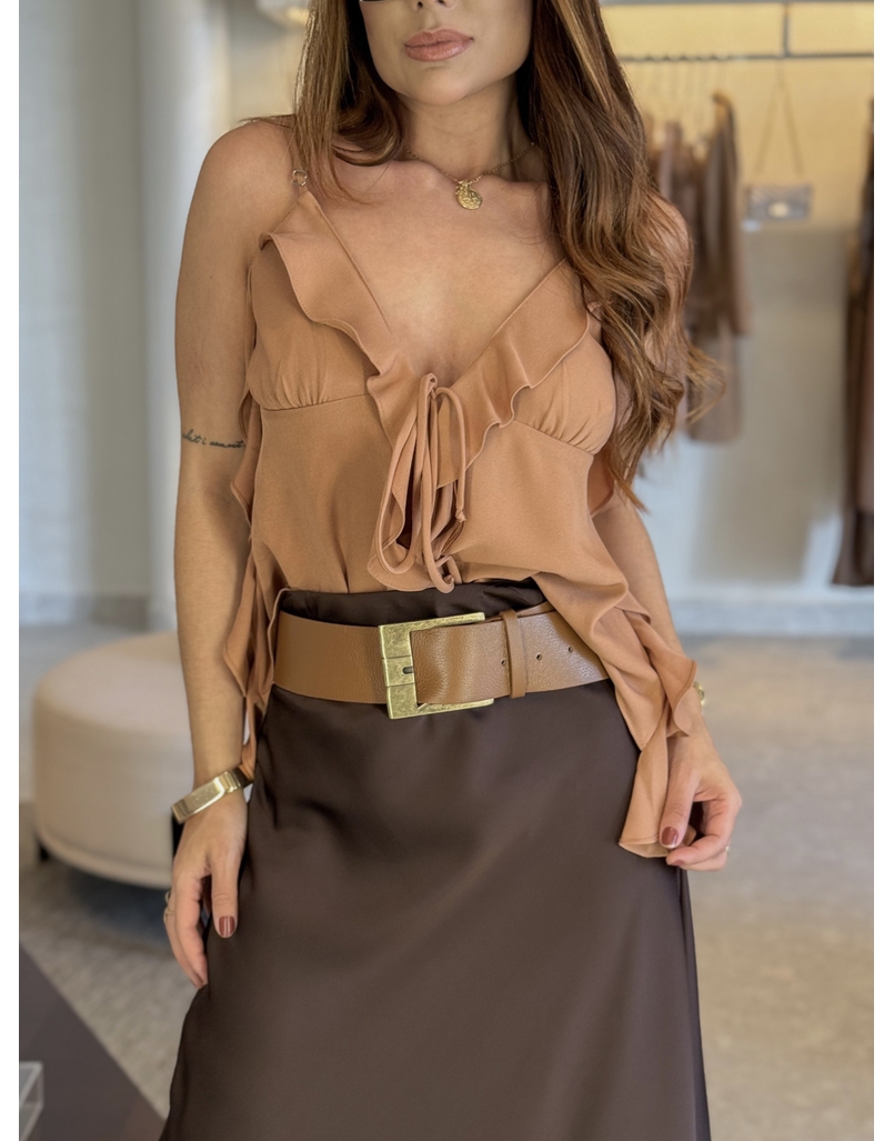 Cinto Fivela Fanni Caramelo