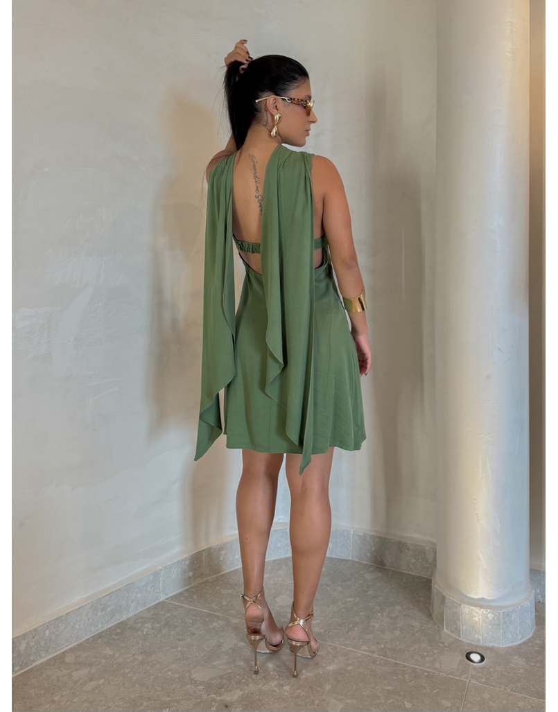 Vestido Lenço Ana Verde 
