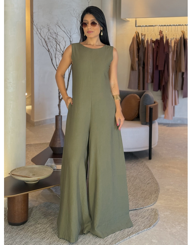 Macacão Pantalona Mônica Militar