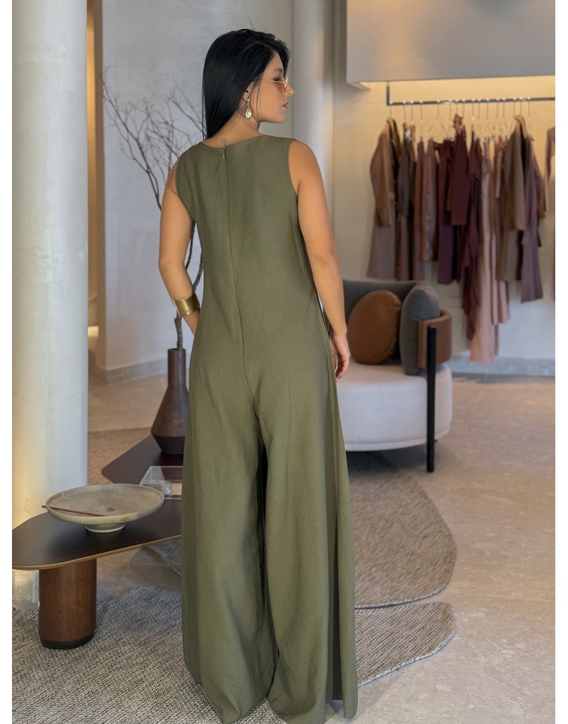 Macacão Pantalona Mônica Militar