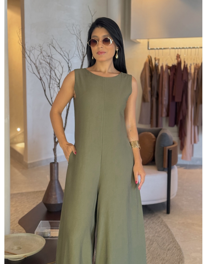 Macacão Pantalona Mônica Militar