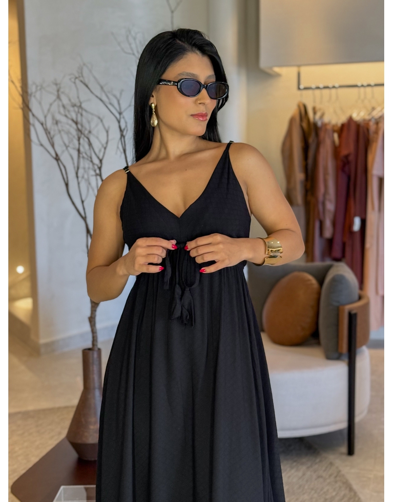 Vestido Liso Ibiza Preto