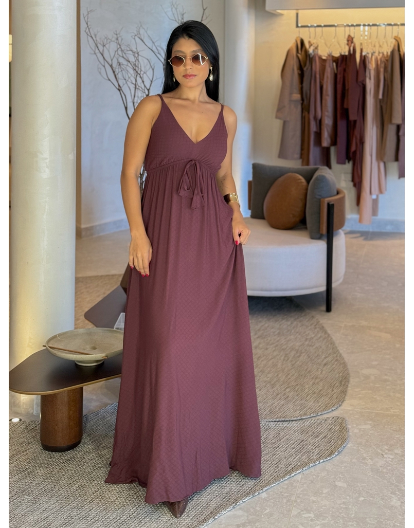 Vestido Liso Ibiza Café 