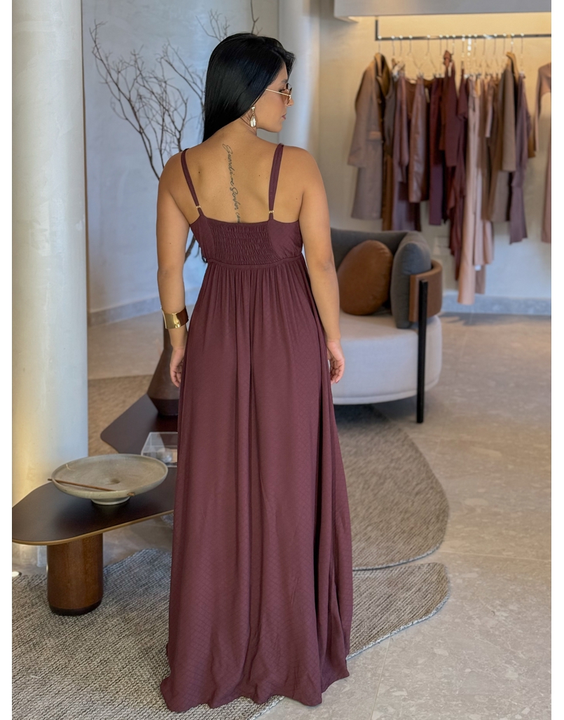 Vestido Liso Ibiza Café 