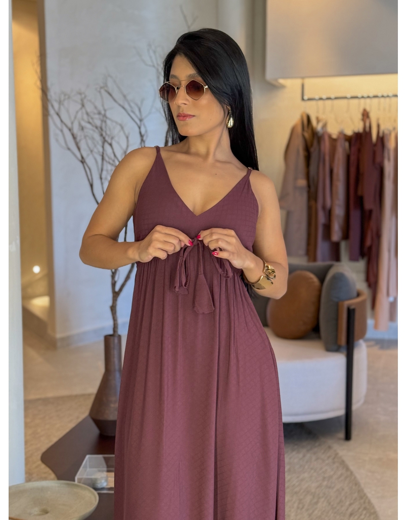 Vestido Liso Ibiza Café 