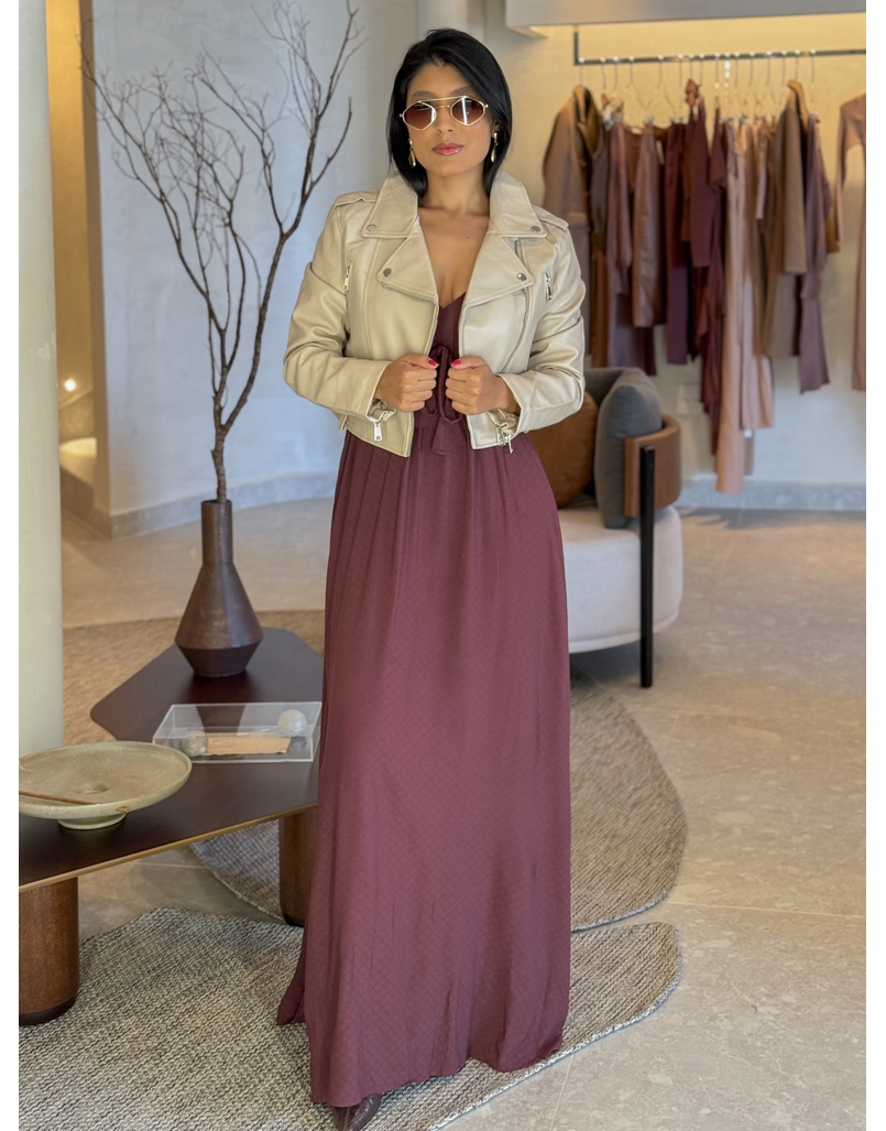 Vestido Liso Ibiza Café 