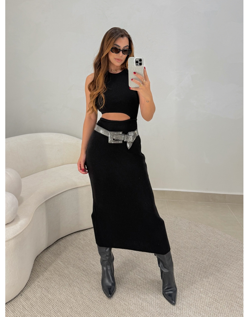 Vestido Tricot Luisa Preto