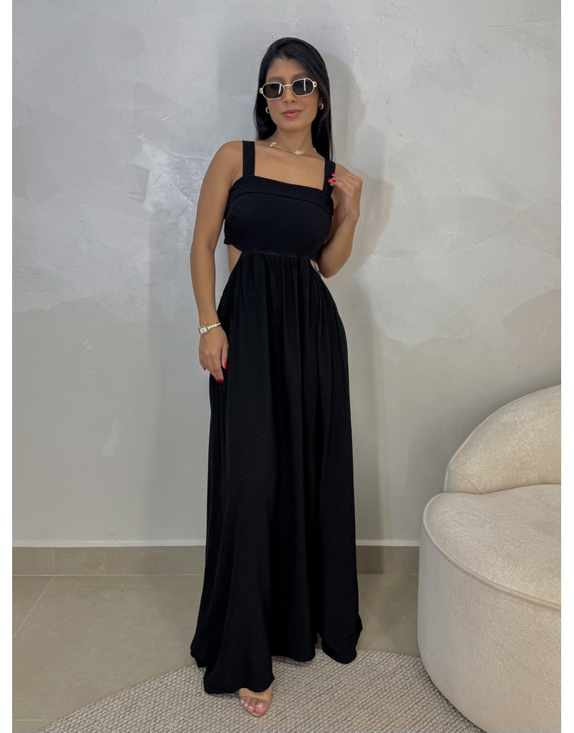 Vestido Liso Havaí Preto