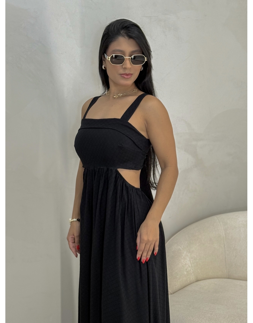 Vestido Liso Havaí Preto