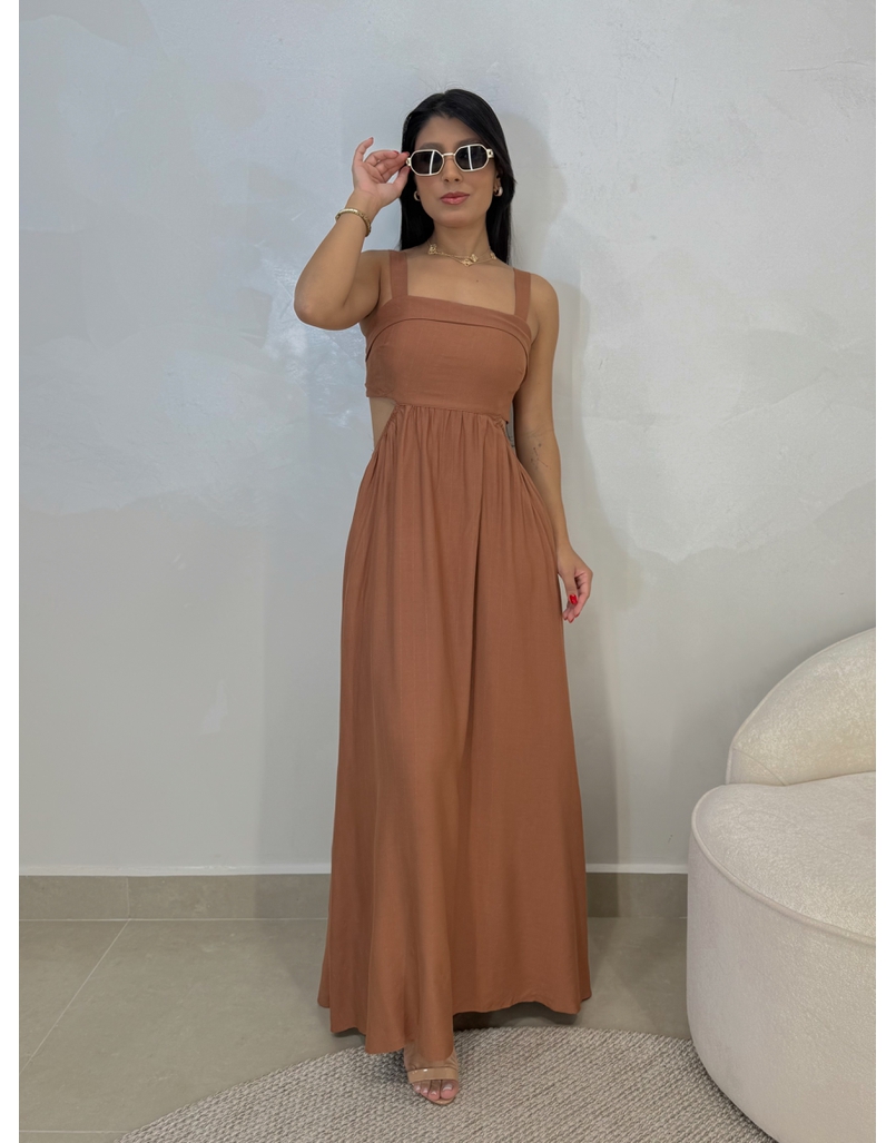 Vestido Liso Havaí Mocha Mousse