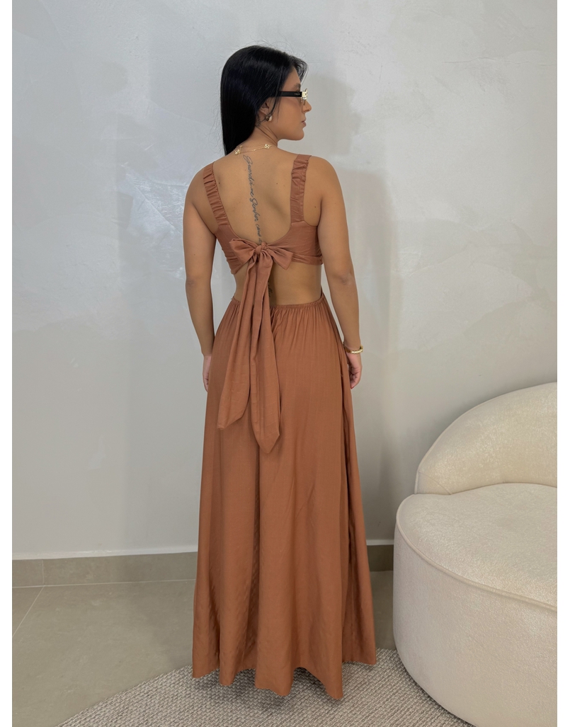 Vestido Liso Havaí Mocha Mousse