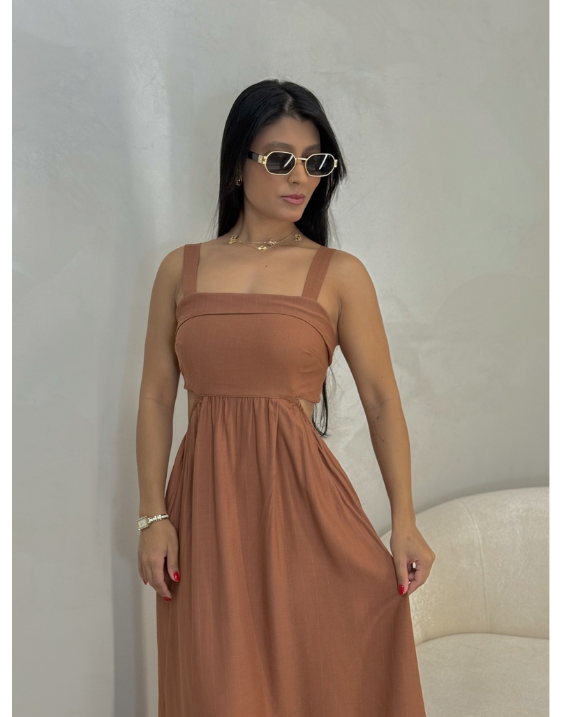 Vestido Liso Havaí Mocha Mousse
