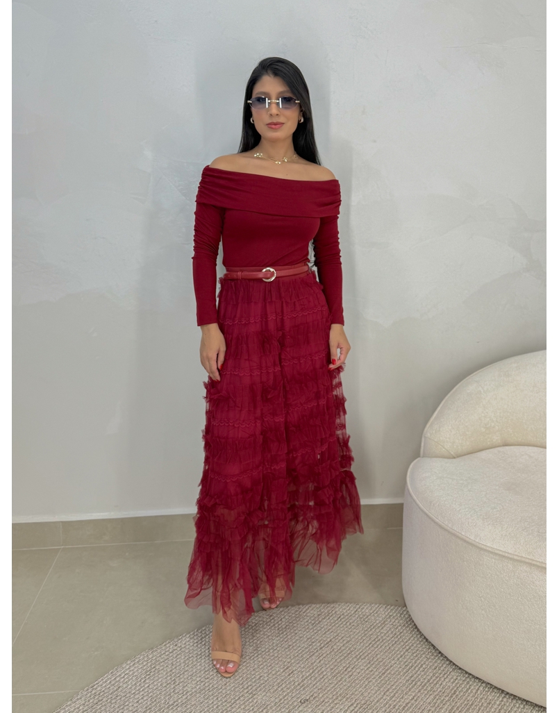 Saia Tule Vicenza Cherry