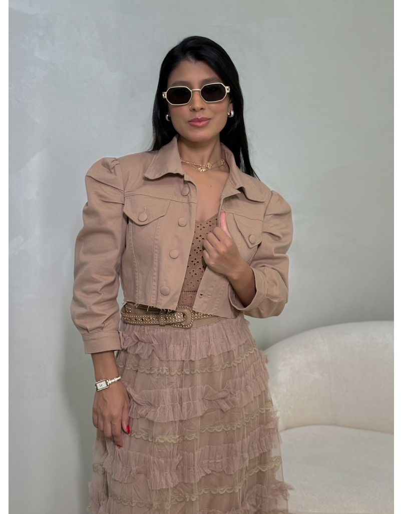 Jaqueta Sarja Livia Cáqui