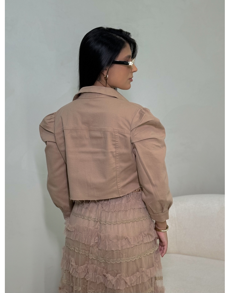 Jaqueta Sarja Livia Cáqui