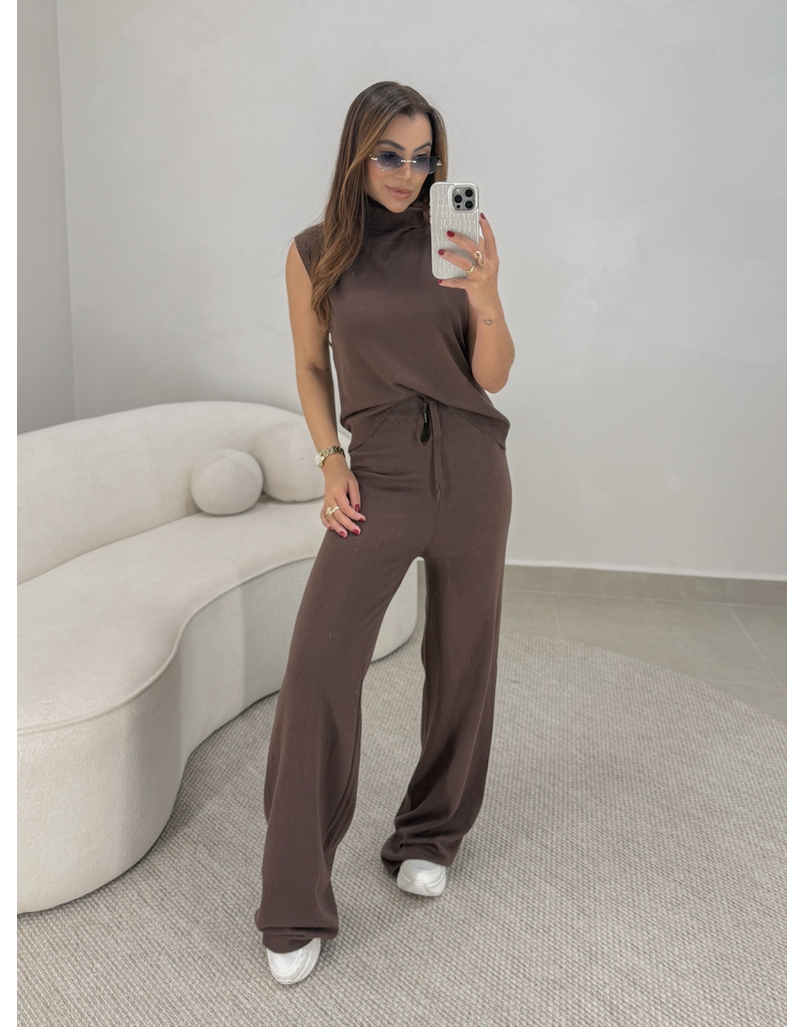 Conjunto Tricot Europa Café 