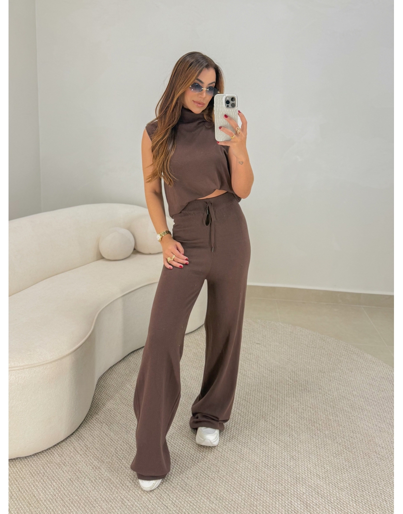 Conjunto Tricot Europa Café 