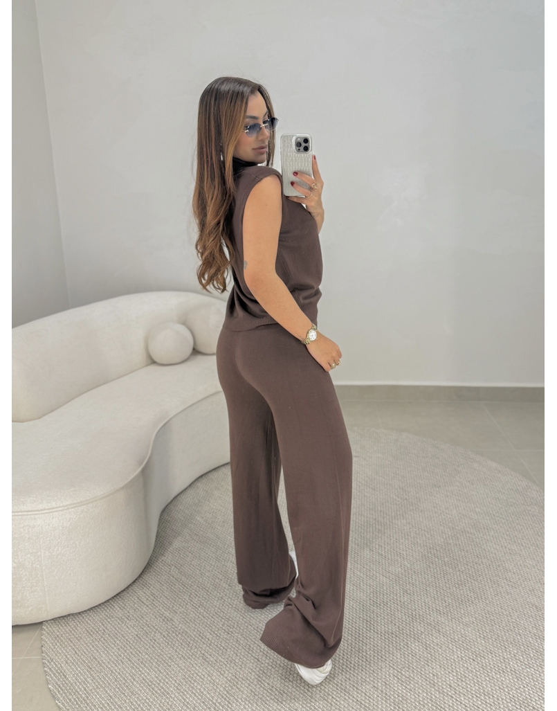 Conjunto Tricot Europa Café 