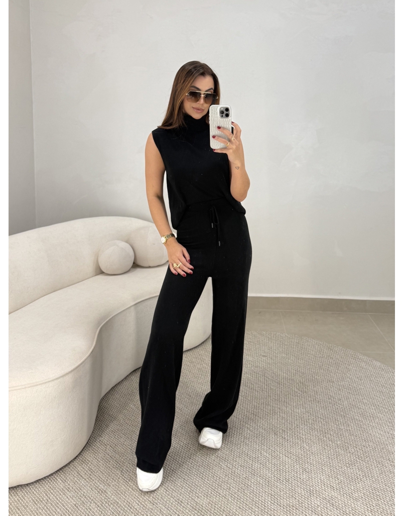 Conjunto Tricot Europa Preto