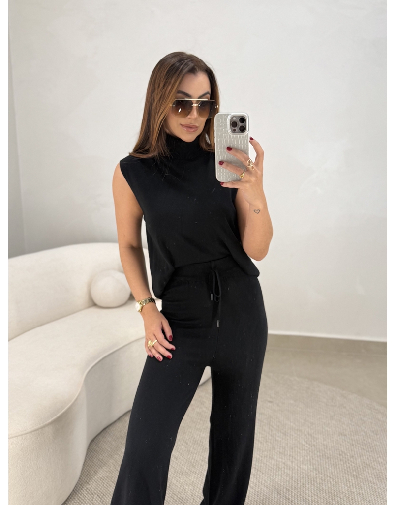 Conjunto Tricot Europa Preto