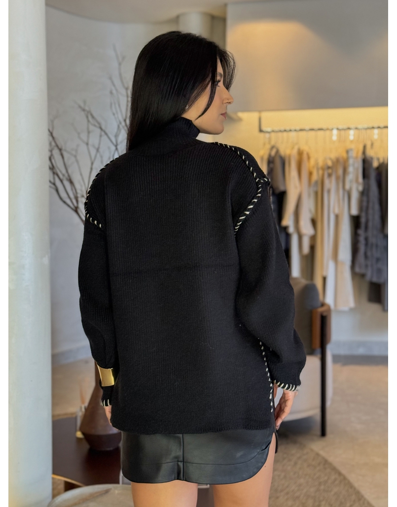 Suéter Tricot Preto