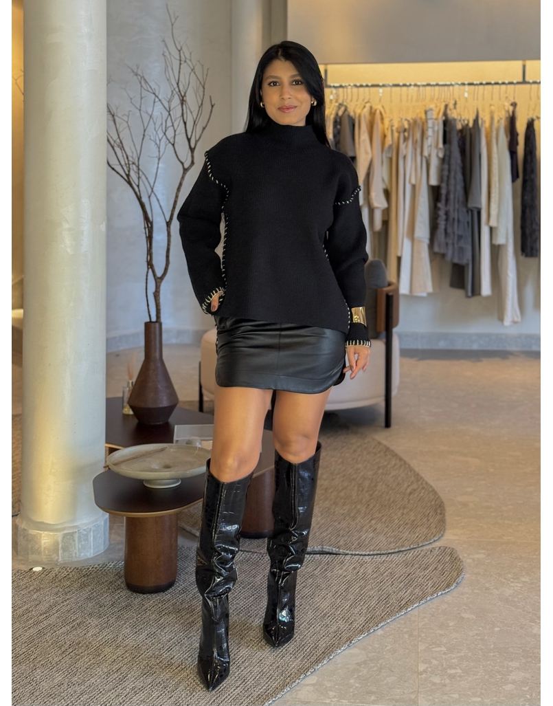 Suéter Tricot Preto