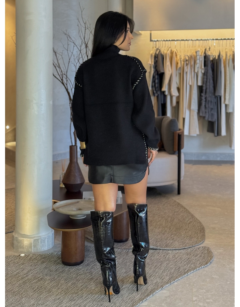 Suéter Tricot Preto