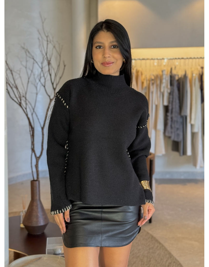 Suéter Tricot Preto