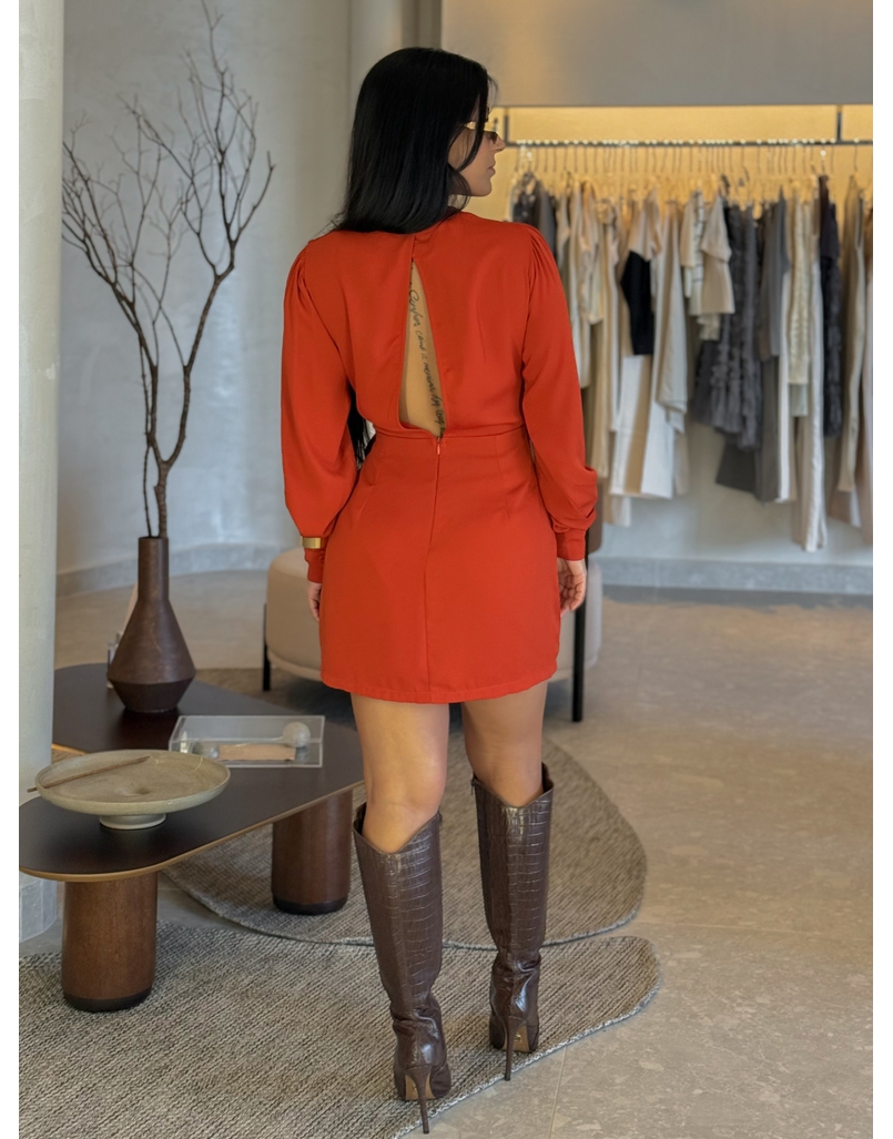 Vestido Manga Longa Laura Telha