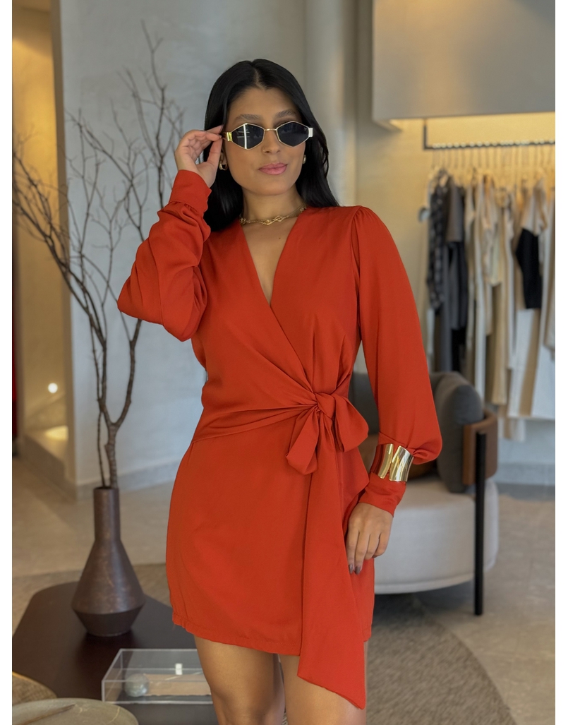 Vestido Manga Longa Laura Telha