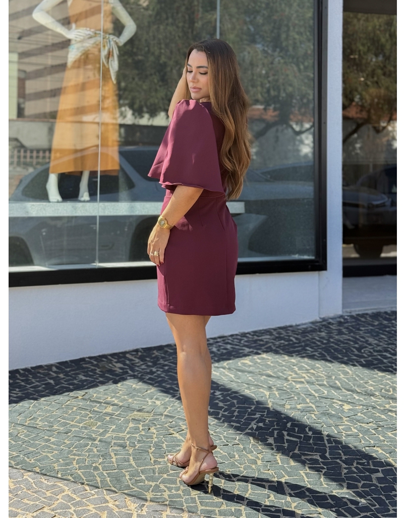 Vestido Alfaiataria Angel Cereja