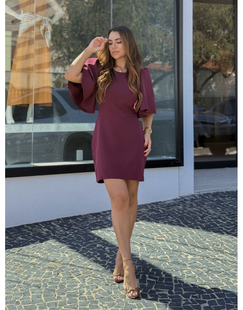 Vestido Alfaiataria Angel Cereja