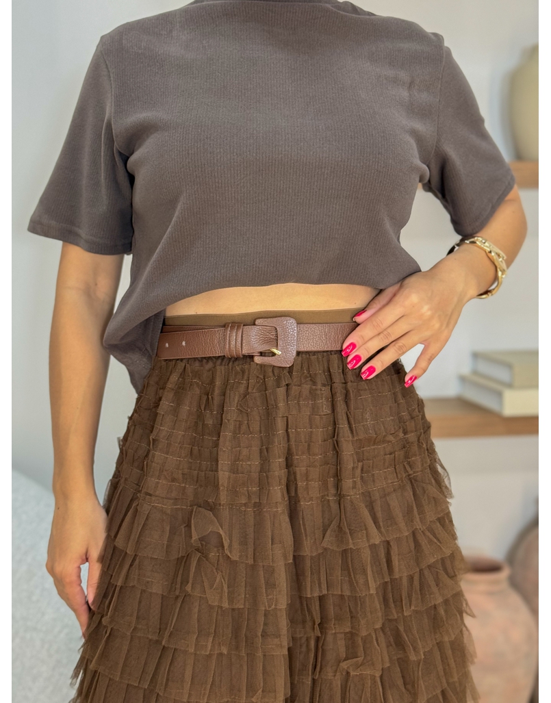 Cinto Couro Dani Café 