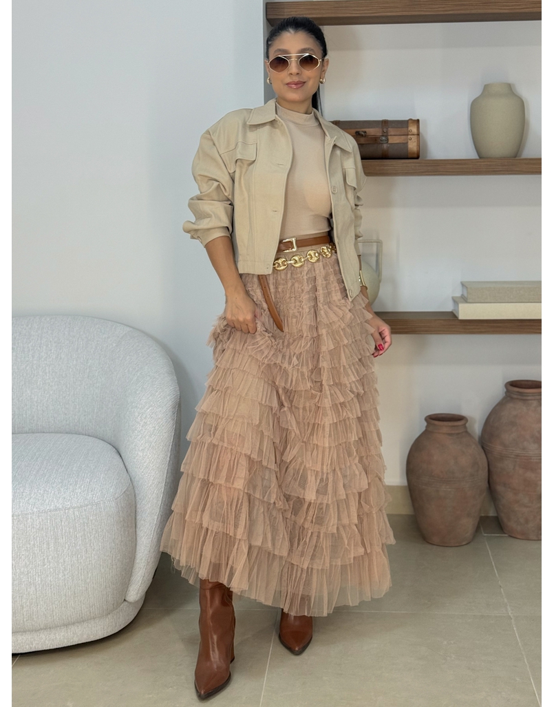 Jaqueta Bolso Anastacia Cappuccino