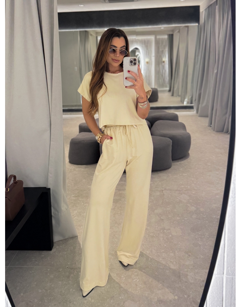 Conjunto Calça Renata Creme