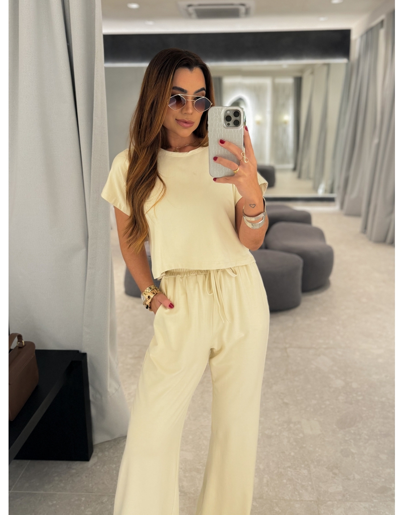 Conjunto Calça Renata Creme