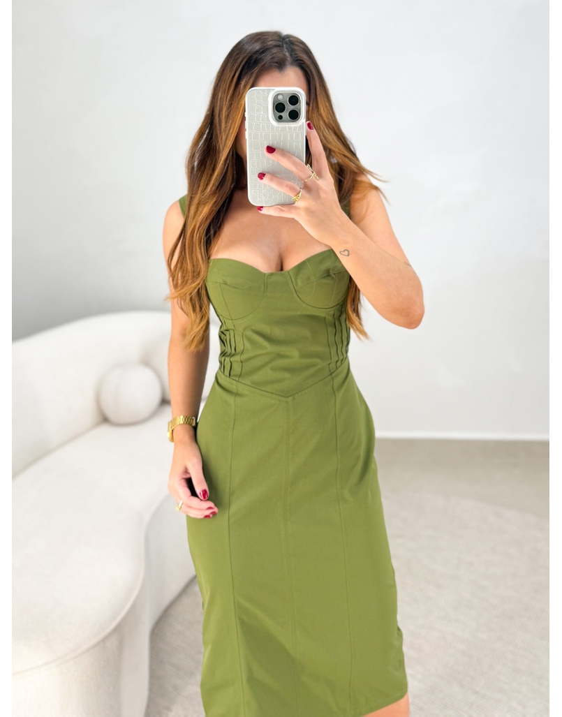 Vestido Meia Taça Yasmim Militar