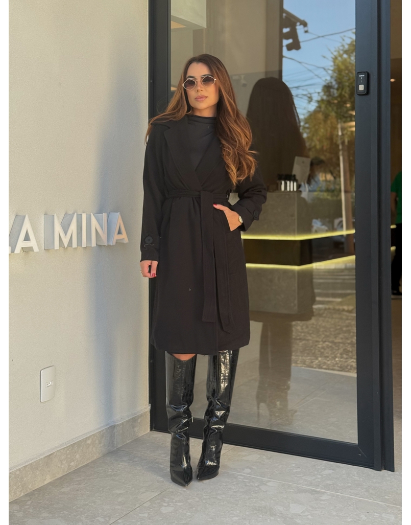 Sobretudo Sibéria Preto