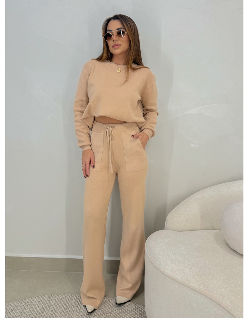 Conjunto Tricot Santorini Rosa Chá