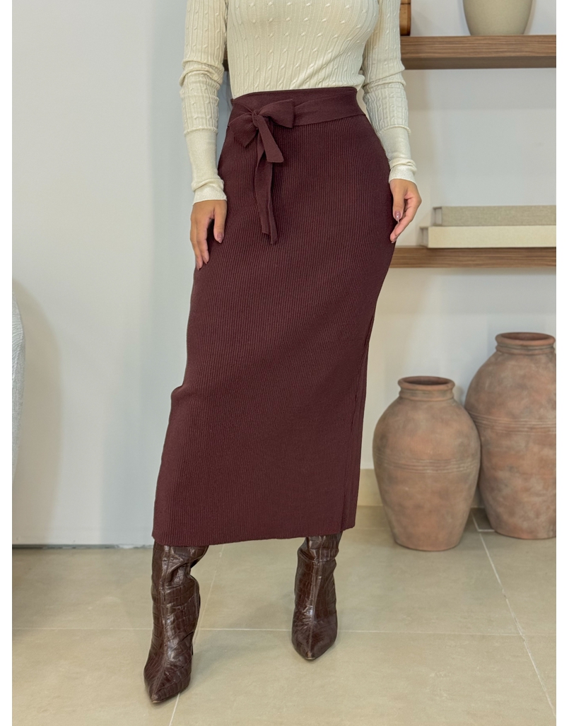 Saia Midi Tricot Lilly Café
