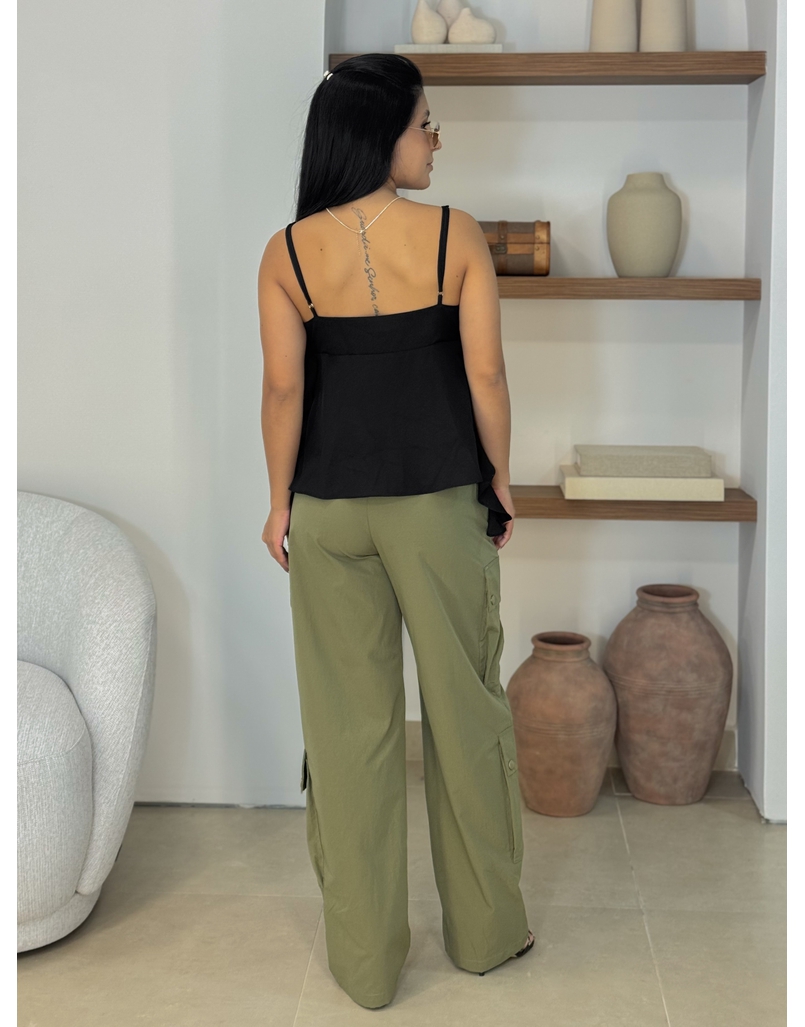 Blusa Babado Otavia Preta