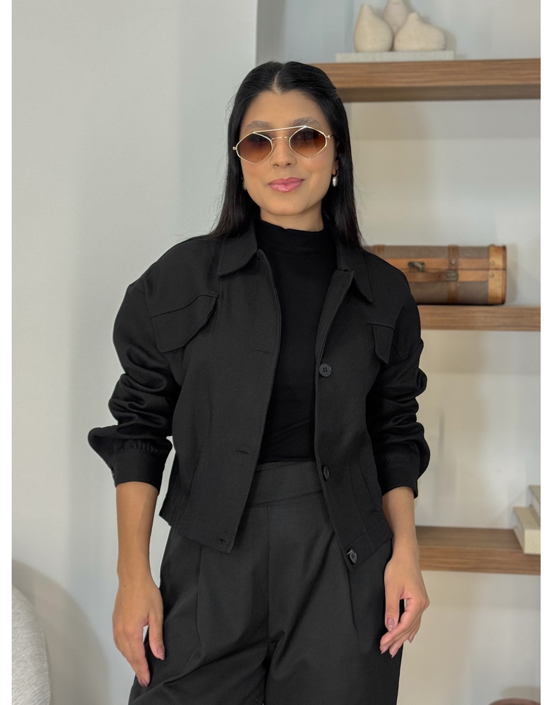 Jaqueta Bolso Anastacia Preto