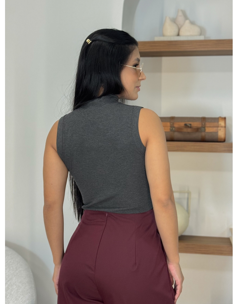 Regata Canelada Nara Chumbo