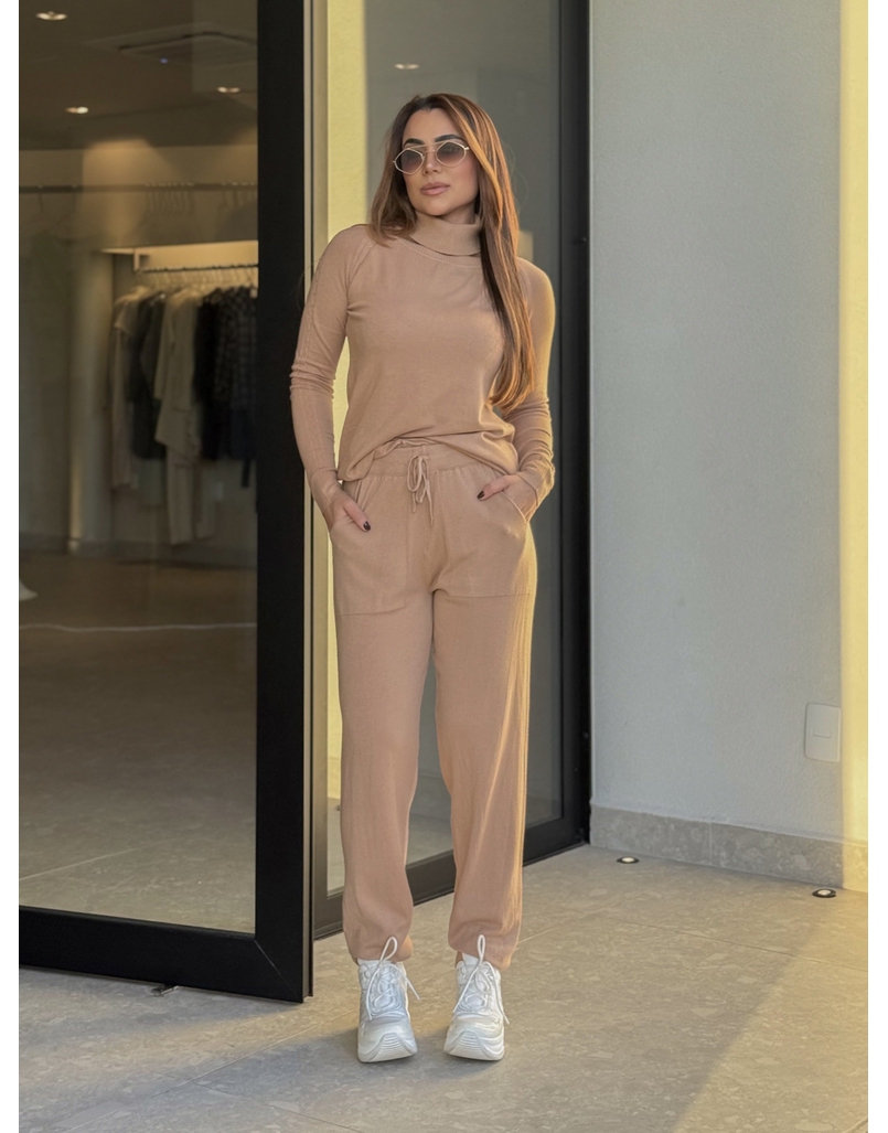 Conjunto Tricot Antonella Mocha Mousse