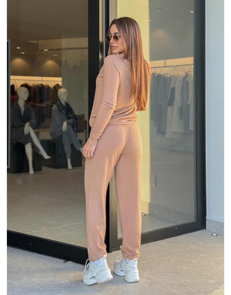 Conjunto Tricot Antonella Mocha Mousse