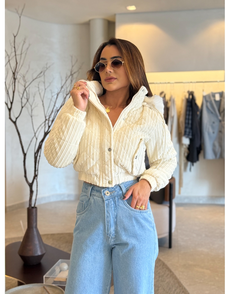 Casaco Pelo Fiorella Off