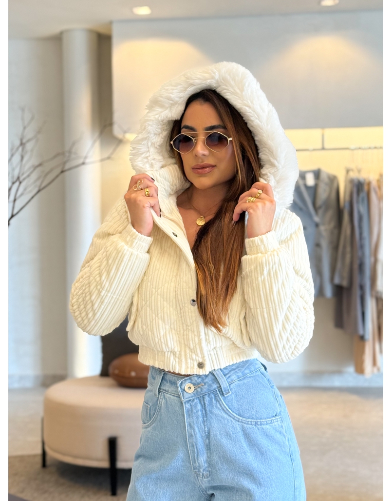 Casaco Pelo Fiorella Off