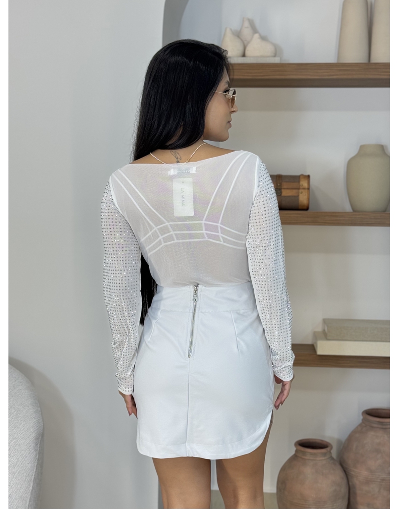Body Strass Branco